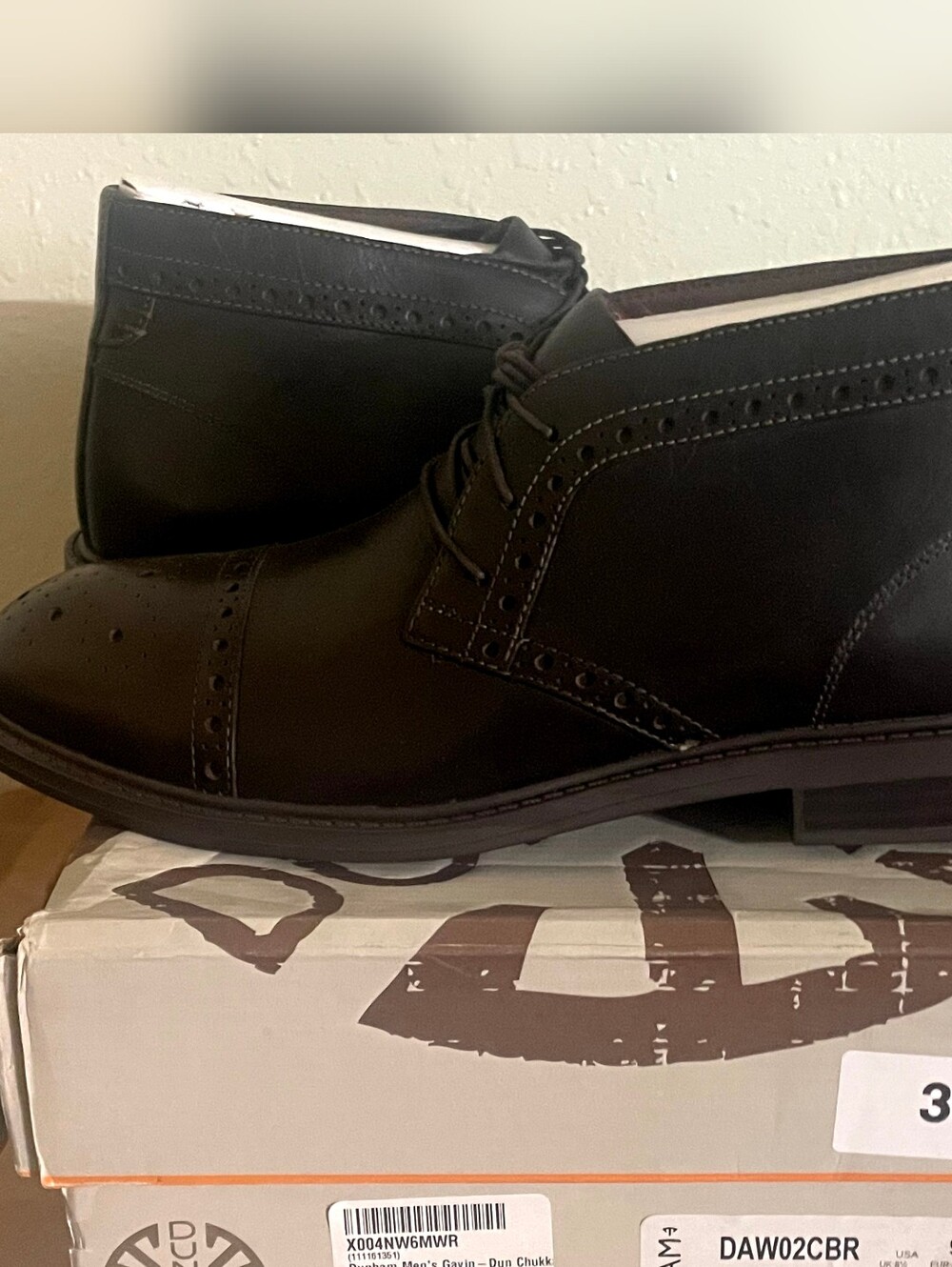 Dunham Gavin Men's Chocolate Leather Chukka Dress Boots Sz 9